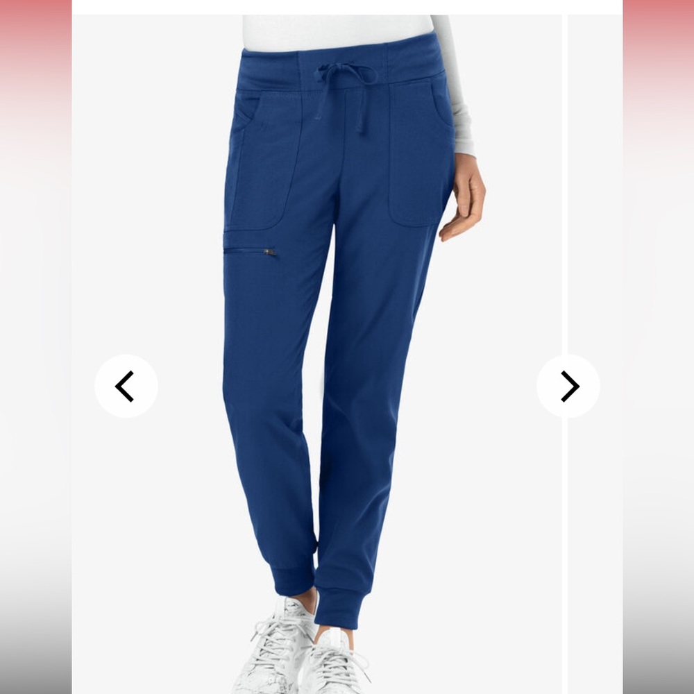 heartsoul Break On Through 6-Pocket STRETCH Elastic Cuff Jogger Scrub Pants